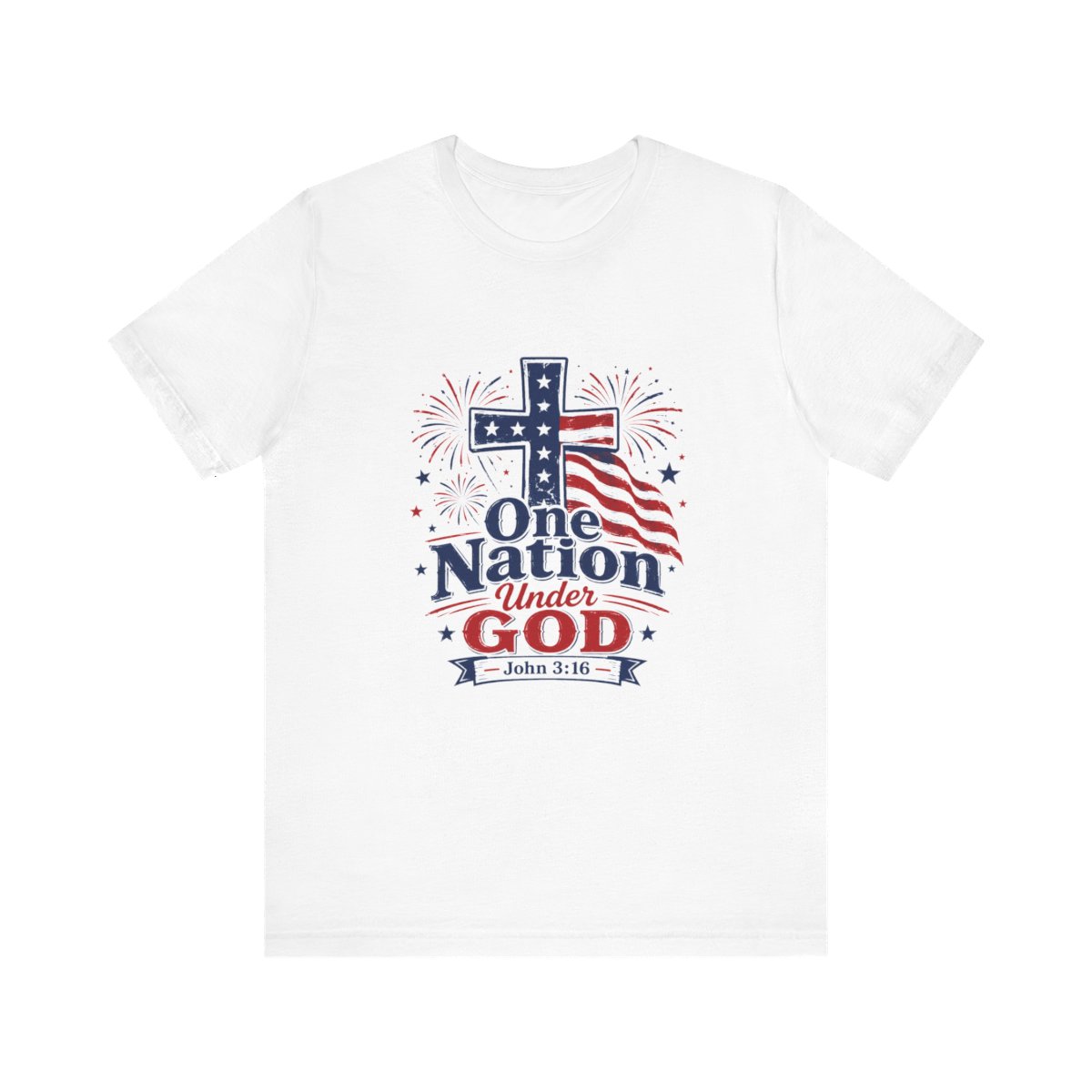 One Nation Under God cross tee
