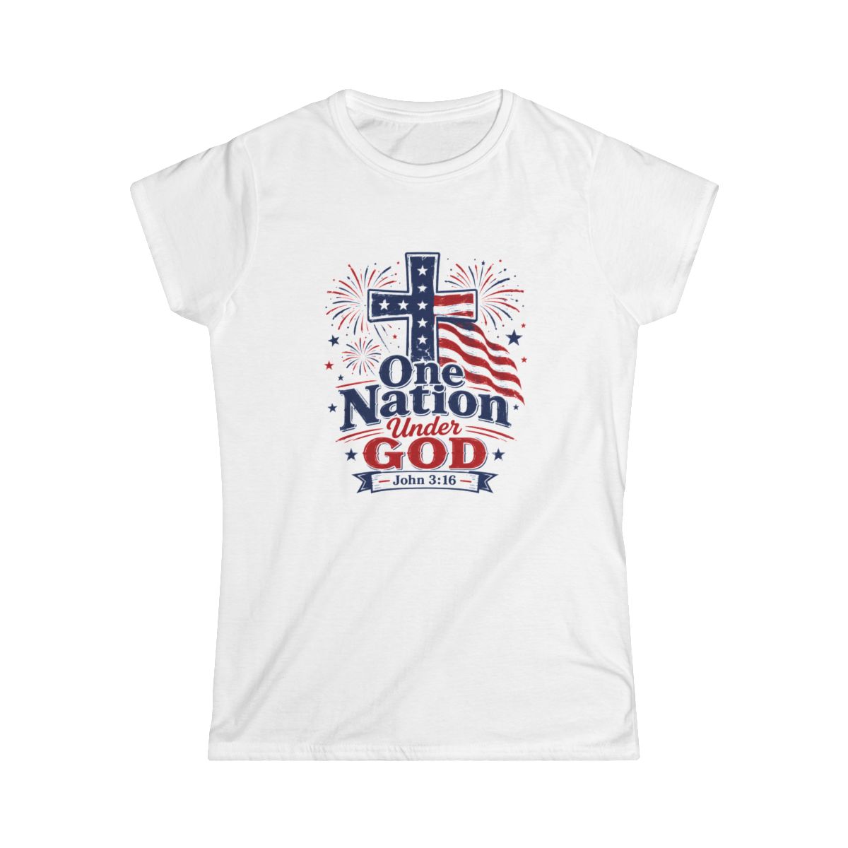 One Nation Under God cross tee