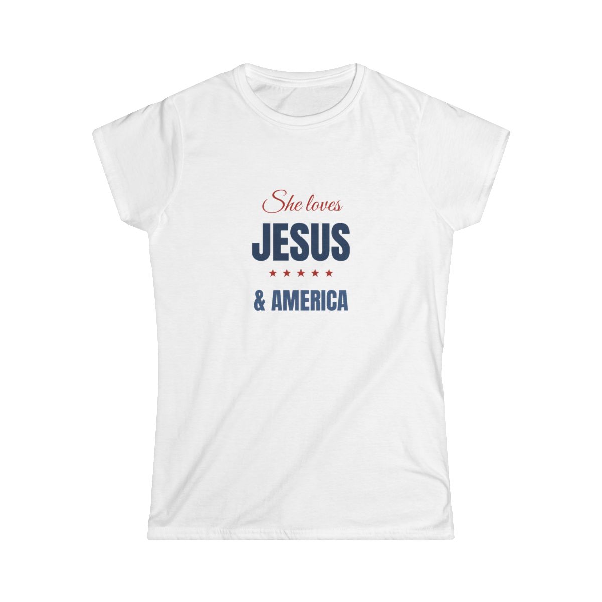 She Loves Jesus and America Shirt